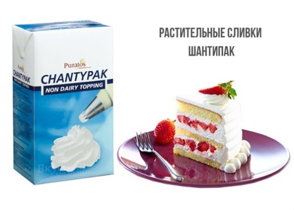 Сливки-крем 27% 1 л Шантипак, Puratos