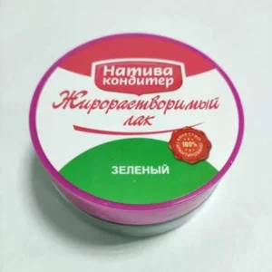 Краситель жирорастворимый зеленый "Натива" 10г