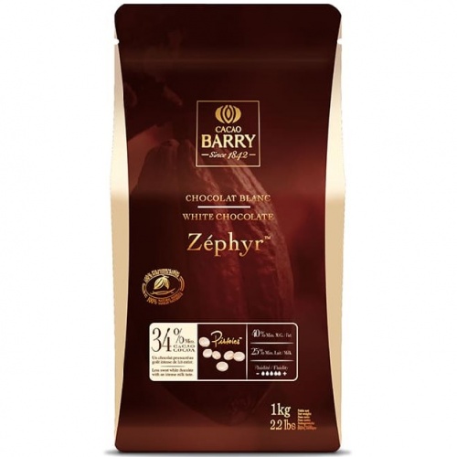 Шоколад белый Zephyr 34%, Cacao Barry, Франция