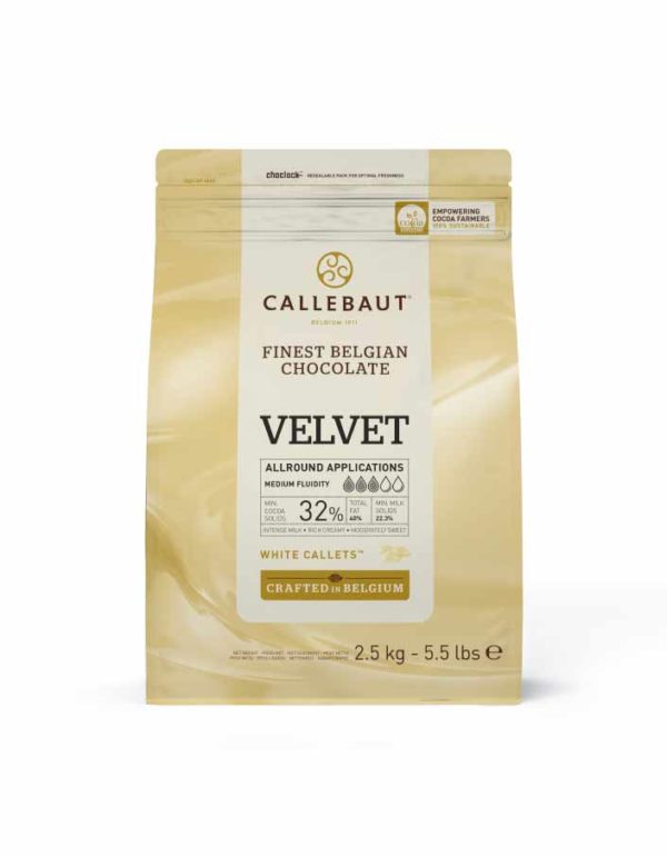 Шоколад белый Velvet 32% пониженное содерж. сахара, Callebaut, Бельгия