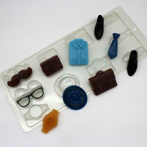 Пластиковая форма для шоколада Ассорти/Мужской набор