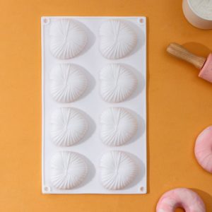 Форма для выпечки и муссовых десертов «Вязаное сердце», 29,5×17×2 см, 8 ячеек