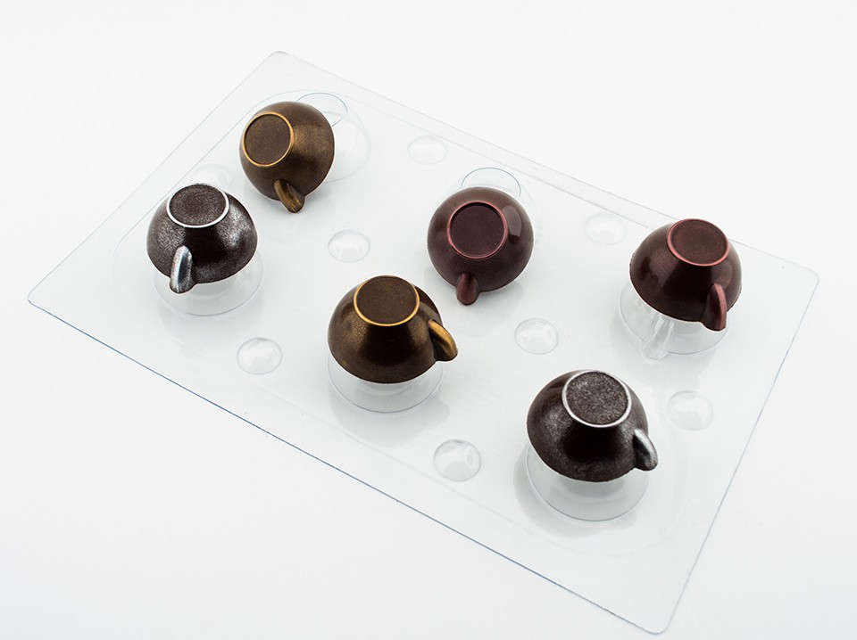Пластиковая форма для шоколада Чашечки