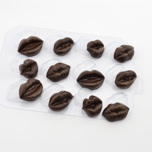 Пластиковая форма для шоколада Шоко-поцелуйчики