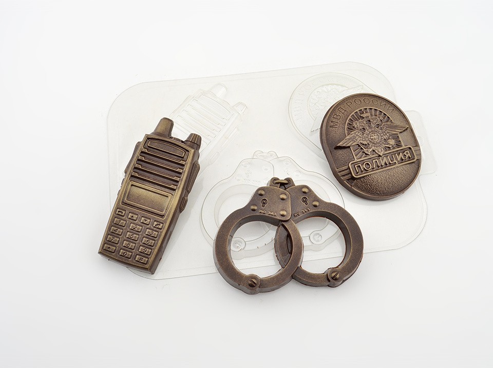 Пластиковая форма для шоколада Набор Полиция
