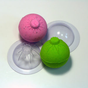 Пластиковая форма для бомбочек для ванной Сфера Новогодняя