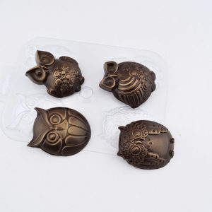 Пластиковая форма для шоколада Шоко-совы