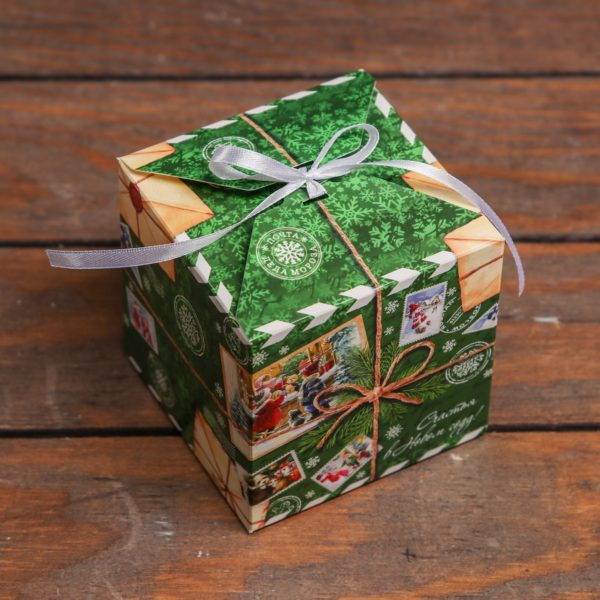 Коробка складная "Подарок"  10 х 10 х 10 см
