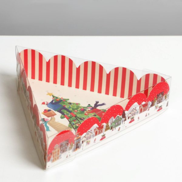 Коробка для кондитерских изделий с PVC крышкой «Friends», 18 × 18 × 4  см