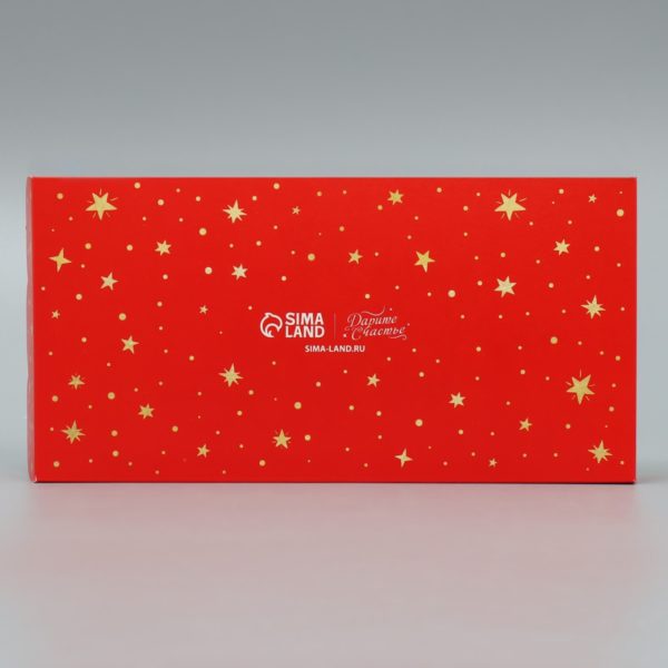 Коробка для кондитерских изделий с PVC крышкой «С Новым годом!», ёлочка, 10.5 × 21 × 3 см