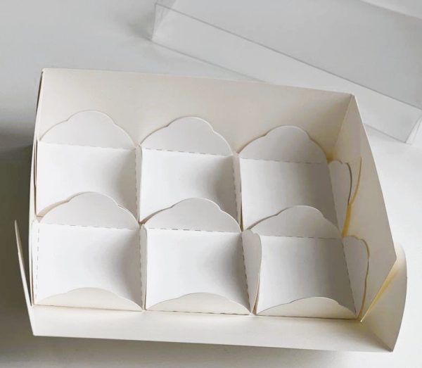 Коробки для моти с пластиковой крышкой и ложементом 175*120*55 (6) белая