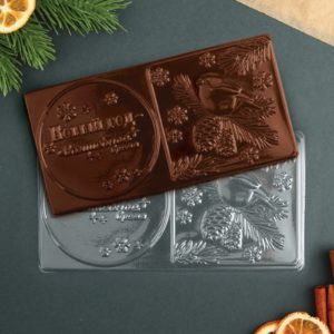 Форма для шоколада - плитка  "Волшебное время", 18 х 9,5 см