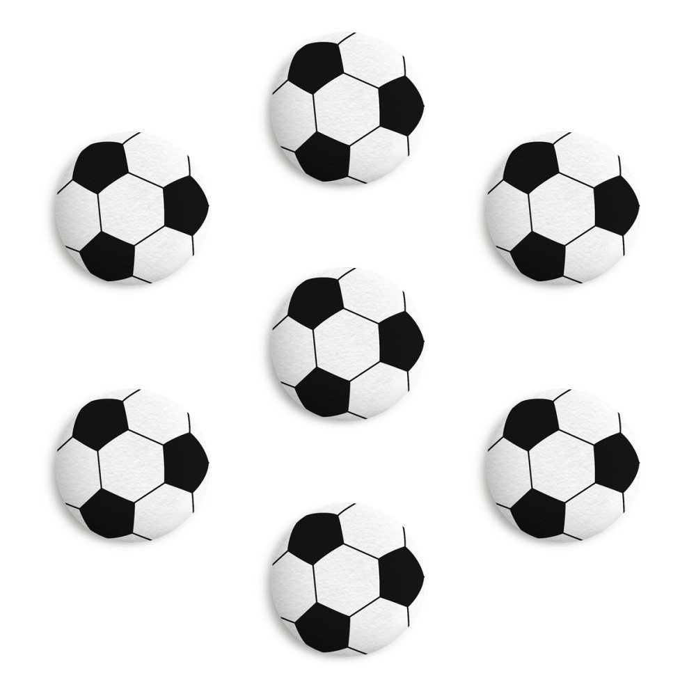 Сахарные медальоны Top decor, "Футбольный мяч", 27 мм, набор 5 шт.