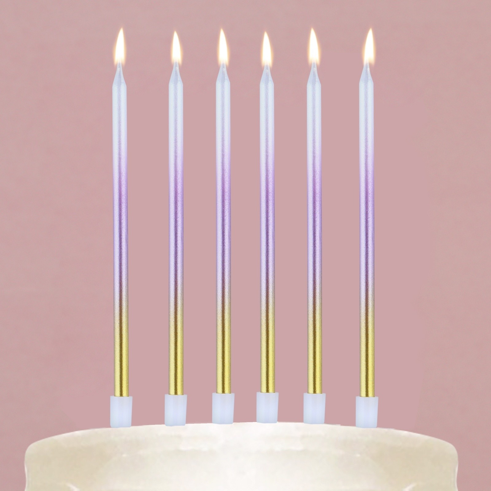 Свечи в торт "Make a wish", 7,5 х 18 см.