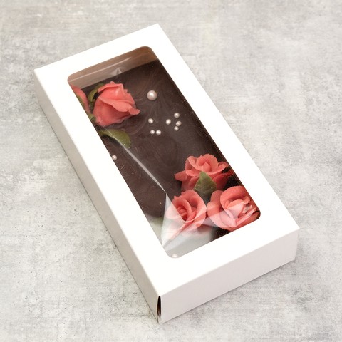 Коробка - конверт под дубайский шоколад БЕЛАЯ с окном 17,5*9*3,5 см Коробка - конверт под дубайский шоколад БЕЛАЯ с окном 17,5*9*3,5 см — изображение 7