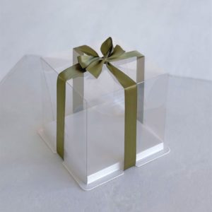 Коробка для торта (ПЭТ)  квадрат 16*16*16 см. 1шт