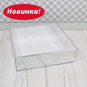 Коробка для кейтеринга СЕРЕБРО 30*30*8 1шт
