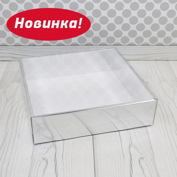 Коробка для кейтеринга СЕРЕБРО 30*30*8 1шт