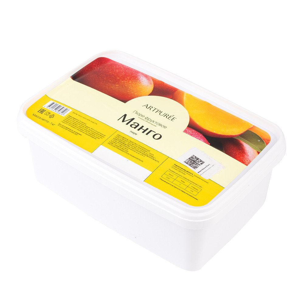 Пюре фруктовое манго 10% сахара 1 кг, ARTPUREE, Штука, 22%